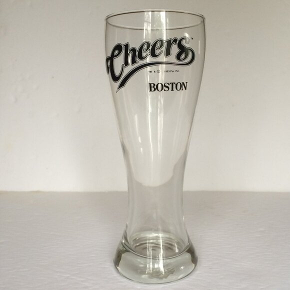 Vintage 1993 Cheers Boston Beer Pilsner Glass TV Show Memorabilia 16 oz - Picture 1 of 7